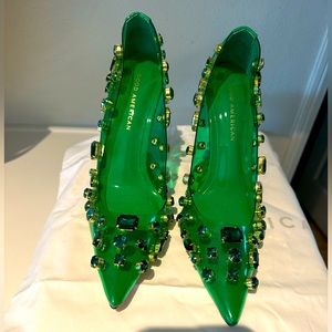 Good American Summer Green-Jeweled Emma Heel
